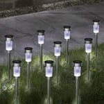 GloBrite 10PC Solar Garden Lights, Garden Stakes, Pathway Lighting | Waterproof Auto On-Off Solar Lights Outdoor Garden, Solar Powered Garden Lights, Solar Lights, Garden Lights, Outdoor Lights