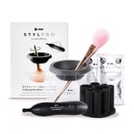 STYLPRO Makeup Brush Cleaner Dryer 2 in 1 Bowl Washer - Best Electric Spinner Make Up Brush Washing Machine 30 Seconds Dry - Vegan Beauty Product by Inventor Tom Pellereau