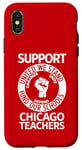 Coque pour iPhone X/XS Grève des enseignants de Chicago, manifestation