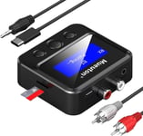 Adaptateur Bluetooth Pour Tv, Émetteur Récepteur Bluetooth, Récepteur Bluetooth Rca, Adaptateur Bluetooth Pour Chaine Hi-Fi, Avec Rca 3,5Mm Aux Et Affichage