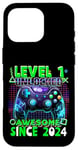 Coque pour iPhone 16 Pro 1e anniversaire Gamer 1 ans Jeu vidéo Anniversaire Gamer Garçons