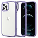 Spigen Ultra Hybrid Coque pour iPhone 12 et iPhone 12 Pro [Anti-Jaunissement] - Violet Irisé