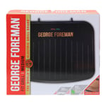 Electric Fit Grill Non-Stick Hot Plate Toastie Black Medium George Foreman 1630W