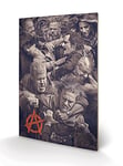 Pyramid International Sons of Anarchy Fight Wood Print 40 x 59cm, Multi-Colour, 40 x 59 x 1.3 cm