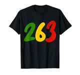 263 Zimbabwe International Dialing Code Zim Colors Gifts T-Shirt