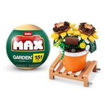 Max Premium Garden Pot Plants Building Bricks Collection (up to 233 Pieces, 6 to Collect). (Pot Sunflower, 1 Capsule)