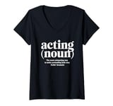 Womens Funny Actor Theatre V-Neck T-Shirt