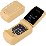 Mini Flip Phone,Mini téléphone Multifonctionnel à Clavier de Haute qualité,Adapté aux Enfants,Matériel ABS,Connexion Bluetooth Prise en,Bel