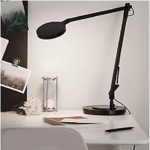 Matt Black Freestanding or Clamp on Desk Study Lamp Clip on Dimmable Touch Light