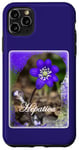 Coque pour iPhone 11 Pro Max Violet Hépatica Fleur Photo