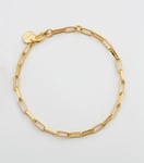 Syster P Link Squared Small Armband Guld