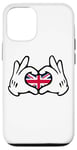 iPhone 12/12 Pro Heart Cartoon Hands UK Flag Case