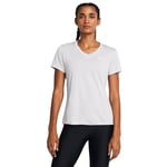 Under Armour Tech SSV - Solid, T-shirt de sport confortable pour femme, T-Shirt manches courtes avec col en V