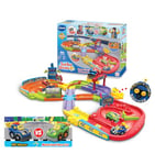 VTech Toot-Toot Drivers Super Circuit RC Raceway, Toy Car Playset with 2 Vehicles Included, 3 Exciting Crash Zones, Songs & Fun Phrases, Interactive Toddler Toy 12 Months, 2, 3, 4 +, English Version