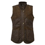 Chevalier Chevalier Women's Vintage Shooting Vest Leather Brown 44W, Leather Brown