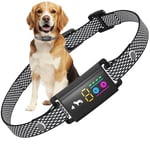 LOSLAI Anti Bark Collar for Dogs, No Shock Bark Collar, Beep & Vibration, 5 Adjustable Sensitivity, Rechargeable Dog Barking Collar, IP67 Waterproof - Bark Collars for Large Medium Small Dogs, Black