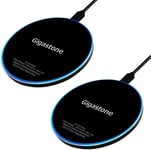 Chargeur Sans Fil [ 2 Pack ] 15w Max Rapide Universel Charging Pad, Contrôle De Température, Chargeur À Induction Qi Compatible Avec Iphone 15, Airpods, Galaxy/Note, Google Pixel, Lg