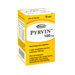 Pyrvin 100 mg 6 tabletter Filmdragerad tablett