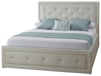 GFW Hollywood Ottoman Kingsize Bed Frame - White