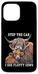 Coque pour iPhone 13 Pro Max Arrêtez la voiture, je vois une éleveuse de vaches moelleuses qui aime les vaches