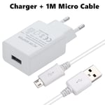 Chargeur de téléphone rapide de type C,câble USB,charge rapide,prise UE pour Motorola Moto G8,G9,G7,Power Plus Play,Samsung A54,adaptateur de téléphone - Type EU Plug Micro Cable