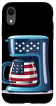 iPhone XR Patriotic coffee bean and maker costume Case