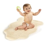 K. & N. Schurwolle Coussin en laine mérinos pour bébé - Insert pour poussette ou comme tapis d'éveil, tapis pour bébé - Poils 100% laine vierge - Alternative à la peau d'agneau