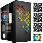 Boitier PC sans alimentation - BITFENIX Tracery ARGB (Noir) - Moyen tour - Format E-ATX