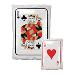 King of Clubs / Ace of hearts Double sided balloon Foil Helium / Air 43cm Casino