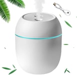 Mini humidificateur d'air silencieux pour chambre a coucher, blanc