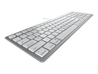 Cherry Kc 6000C For Mac - Tangentbord - Usb-C - Amerikansk - Tangentbrytare: Cherry Sx - Silver