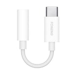 Audio Cable 3.5mm Jack To Usb Type-c Foneng Bm21 (white)