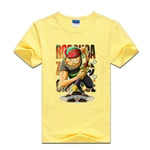 Men's T-Shirt Short Sleeve Crew Neck Shirt Breathable Quick-Drying Casual Plus Size Roronoa Zoro Cotton Sportswear,yellow,XXL