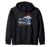 Christmas North Pole Polar Express All Abroad Xmas Santa Zip Hoodie