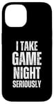 iPhone 14 I Take Game Night Seriously Board Game Humor Shirt Case