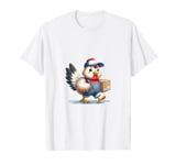 Hen Being a Delivery Man, Cute Design T-Shirt