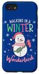 iPhone SE (2020) / 7 / 8 Walking In A Winter Wonderland Snowman Funny Ugly Christmas Case