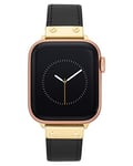 Anne Klein Bracelet tendance en cuir pour Apple Watch sécurisé, réglable, bracelet de rechange pour Apple Watch, s'adapte à la plupart des poignets