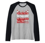 Will Never See me Quit Funny Quote for Men and Women Raglan Baseball Tee