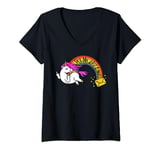 Womens The Passive Aggressive Unicorn Per My Last Email V-Neck T-Shirt