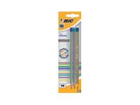 Bic Evolution 646 - Penna - Grafit - Hb - Med Radergummi (Paket Om 3)