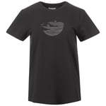 Bergans Women's Nordmarka Organic Cotton Print Tee Dark Shadow Grey/Dark Shadow Grey Sunset, L