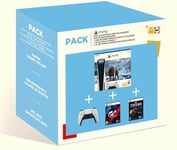 Pack Console PS5 Edition Standard God Of War Ragnarök + manette DualSense Blanc + GT7 + Spiderman