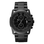 Diesel Watch DZ4180 Master Chief Montre pour Homme en Acier, Noir, Bracelet