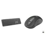 Logitech Signature Slim K950 Wireless Keyboard, Sleek Design, Switch Typing Between Devices & Signature M650 Wireless Mouse - For Small to Medium Sized Hands, 2-Year Battery