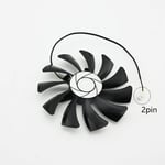 Remplacement HA9010H12F-Z Ventilateur graphique 2Pin 85MM GPU Cooler Fan Kit de réparation de ventilateur pour MSI RX560 GTX1050 / 1