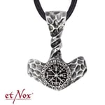 etNox Thors hammare v format halsband 925 silver