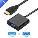 Adaptateur HDMI vers VGA convertisseur mâle vers célèbre pour adaptateur PS4 1080P HDMI-VGA avec câble Audio vidéo prise HDMI VGA