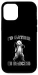 Coque pour iPhone 12/12 Pro Je préfèrerais danser avec Panda Fun