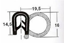 Tätningslist epdm 1-4 mm